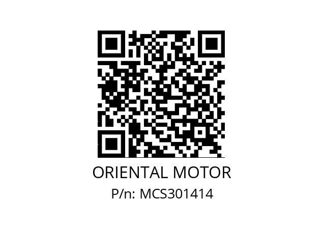   ORIENTAL MOTOR MCS301414