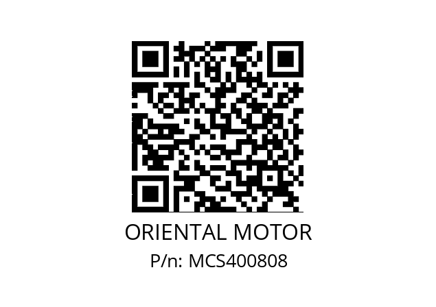   ORIENTAL MOTOR MCS400808