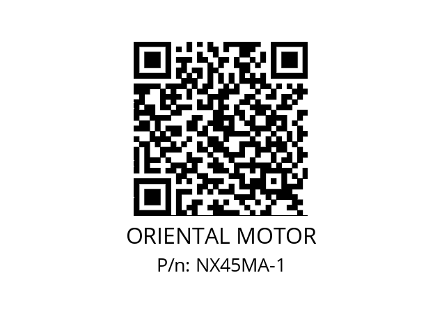   ORIENTAL MOTOR NX45MA-1