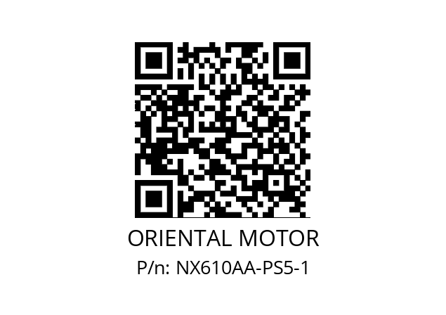   ORIENTAL MOTOR NX610AA-PS5-1