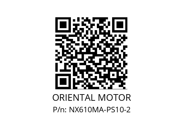   ORIENTAL MOTOR NX610MA-PS10-2