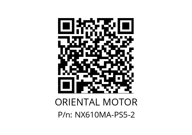   ORIENTAL MOTOR NX610MA-PS5-2