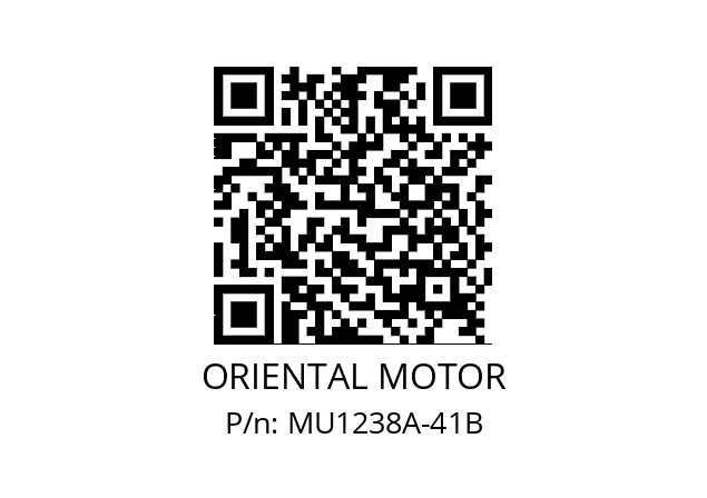   ORIENTAL MOTOR MU1238A-41B