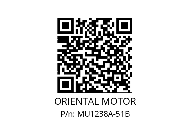   ORIENTAL MOTOR MU1238A-51B