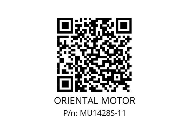   ORIENTAL MOTOR MU1428S-11