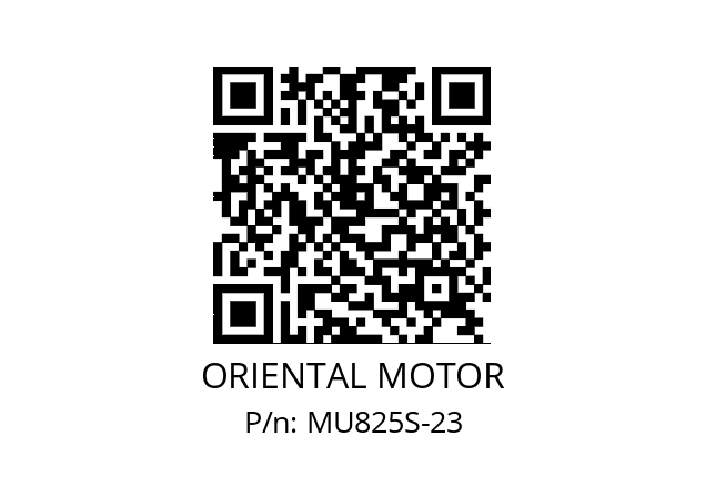   ORIENTAL MOTOR MU825S-23