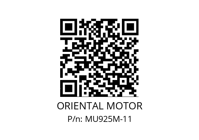   ORIENTAL MOTOR MU925M-11