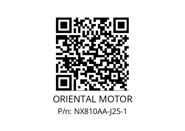   ORIENTAL MOTOR NX810AA-J25-1