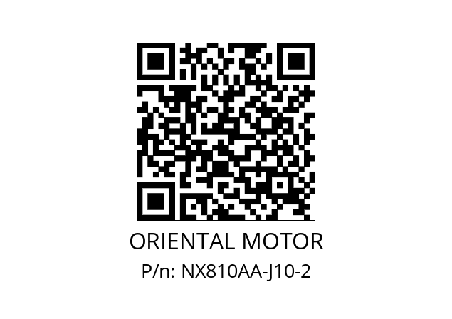   ORIENTAL MOTOR NX810AA-J10-2