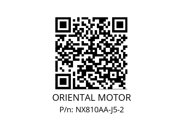   ORIENTAL MOTOR NX810AA-J5-2