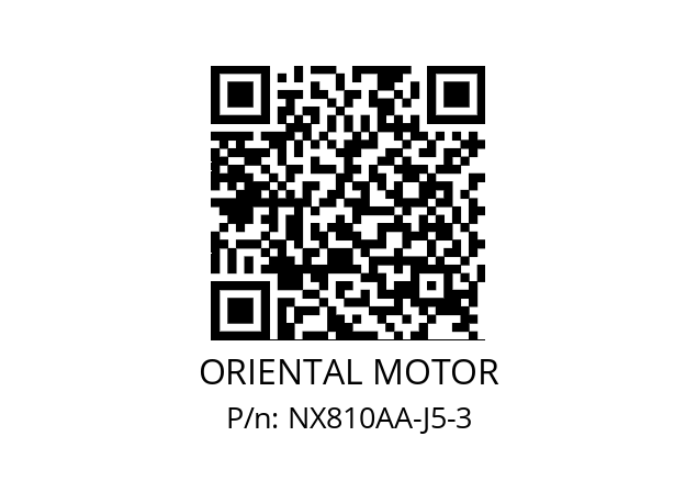   ORIENTAL MOTOR NX810AA-J5-3