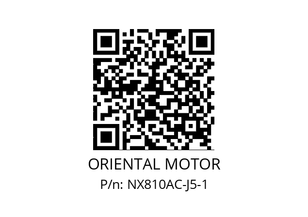   ORIENTAL MOTOR NX810AC-J5-1