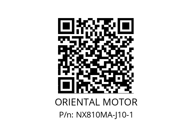   ORIENTAL MOTOR NX810MA-J10-1