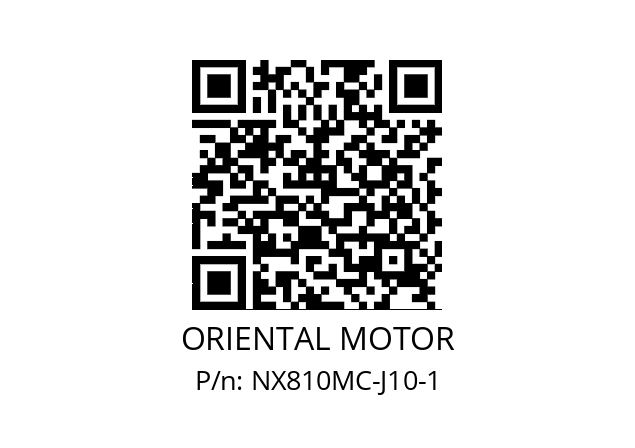   ORIENTAL MOTOR NX810MC-J10-1