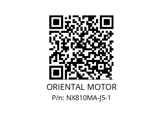   ORIENTAL MOTOR NX810MA-J5-1