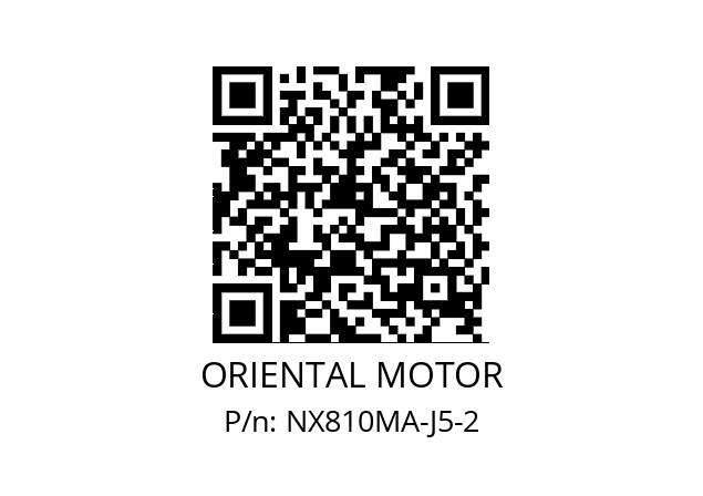   ORIENTAL MOTOR NX810MA-J5-2