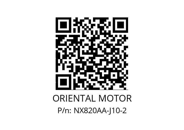   ORIENTAL MOTOR NX820AA-J10-2