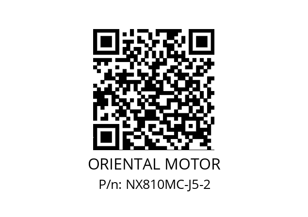   ORIENTAL MOTOR NX810MC-J5-2