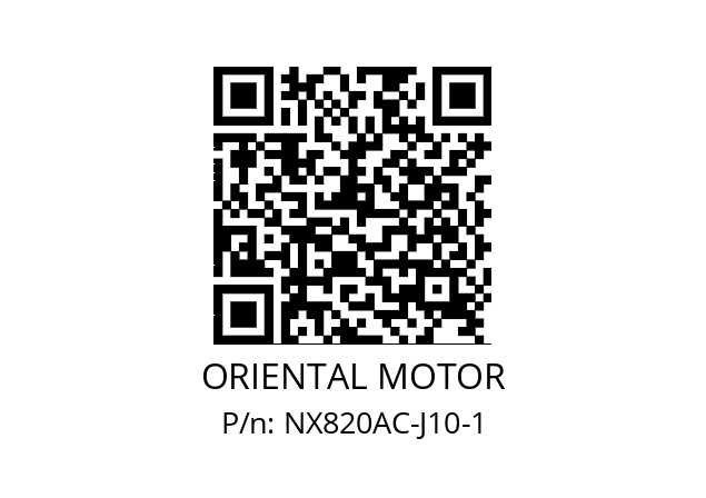   ORIENTAL MOTOR NX820AC-J10-1