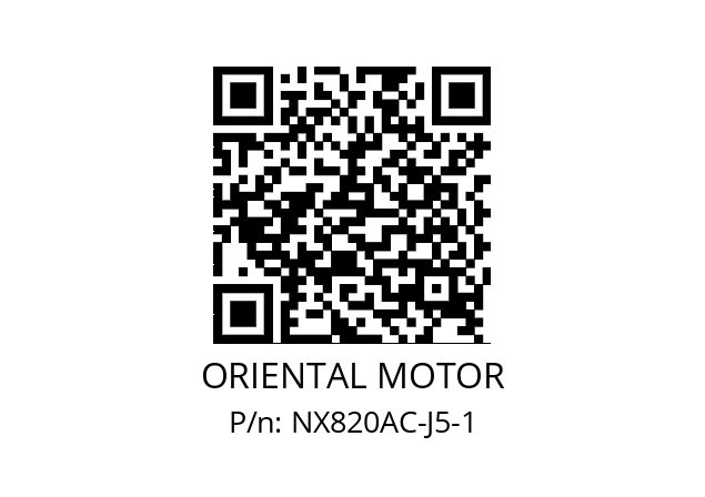   ORIENTAL MOTOR NX820AC-J5-1