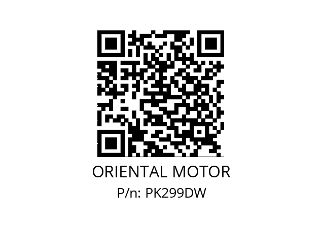   ORIENTAL MOTOR PK299DW