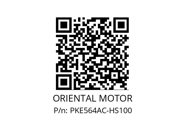   ORIENTAL MOTOR PKE564AC-HS100