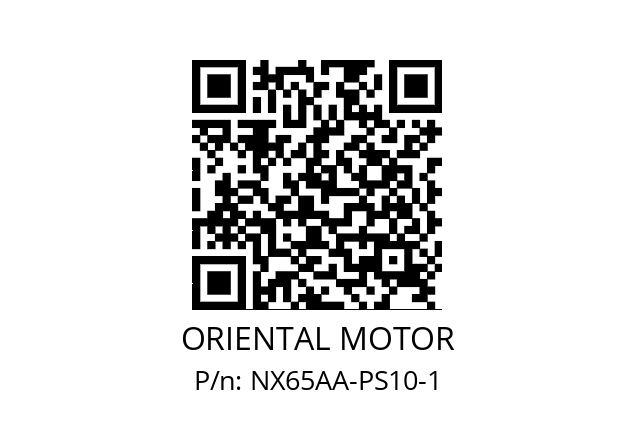   ORIENTAL MOTOR NX65AA-PS10-1