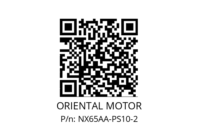   ORIENTAL MOTOR NX65AA-PS10-2