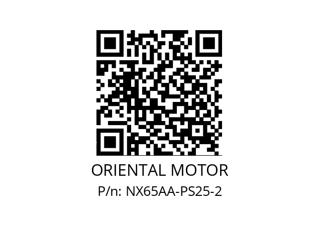   ORIENTAL MOTOR NX65AA-PS25-2