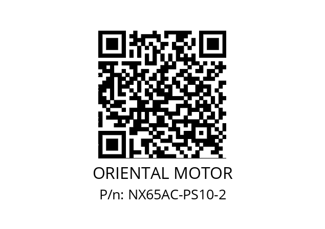   ORIENTAL MOTOR NX65AC-PS10-2