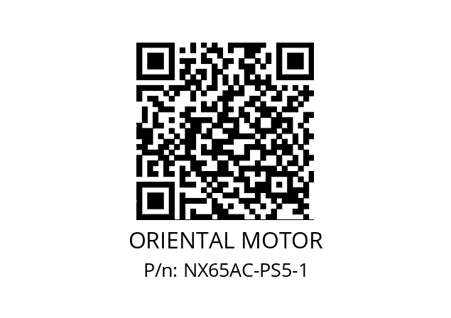   ORIENTAL MOTOR NX65AC-PS5-1