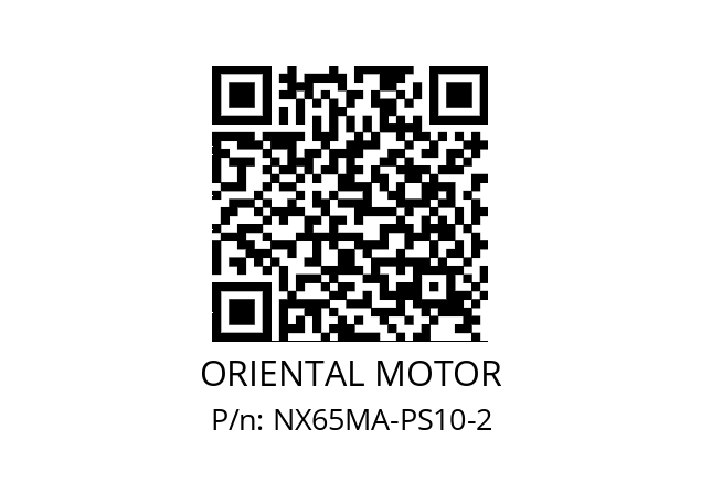   ORIENTAL MOTOR NX65MA-PS10-2