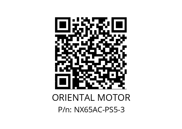   ORIENTAL MOTOR NX65AC-PS5-3