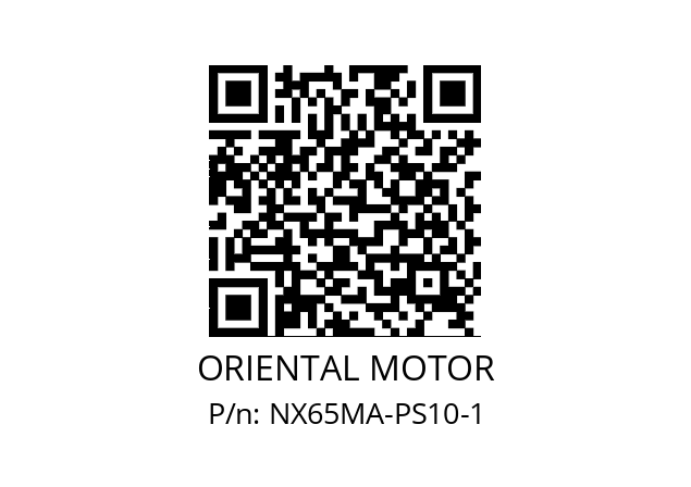   ORIENTAL MOTOR NX65MA-PS10-1