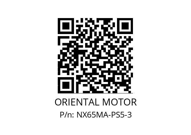   ORIENTAL MOTOR NX65MA-PS5-3