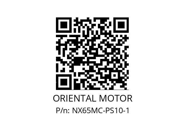   ORIENTAL MOTOR NX65MC-PS10-1