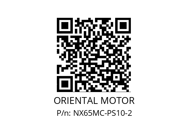   ORIENTAL MOTOR NX65MC-PS10-2