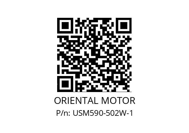   ORIENTAL MOTOR USM590-502W-1