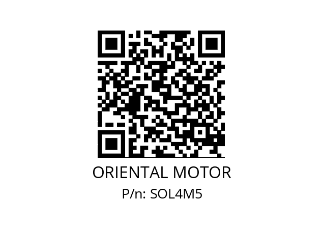   ORIENTAL MOTOR SOL4M5