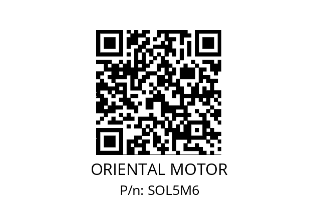   ORIENTAL MOTOR SOL5M6