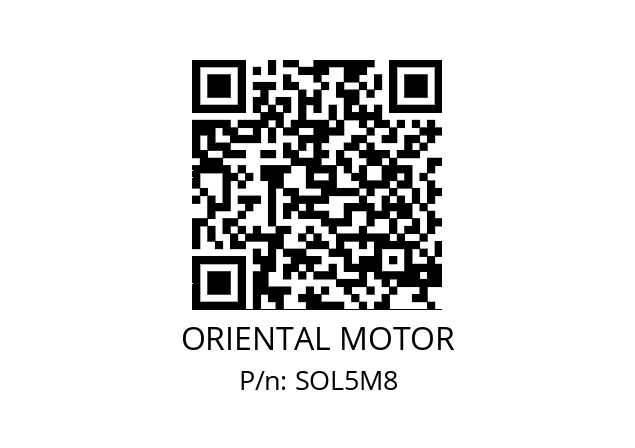   ORIENTAL MOTOR SOL5M8