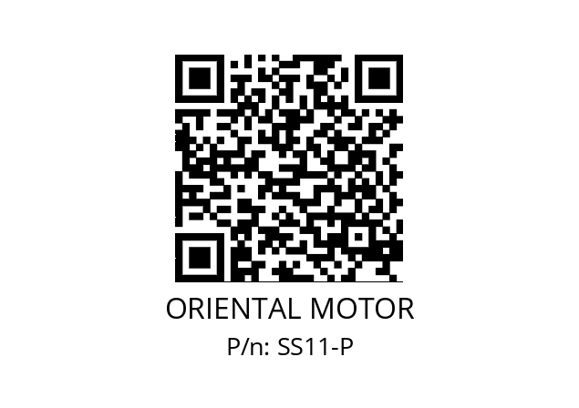   ORIENTAL MOTOR SS11-P