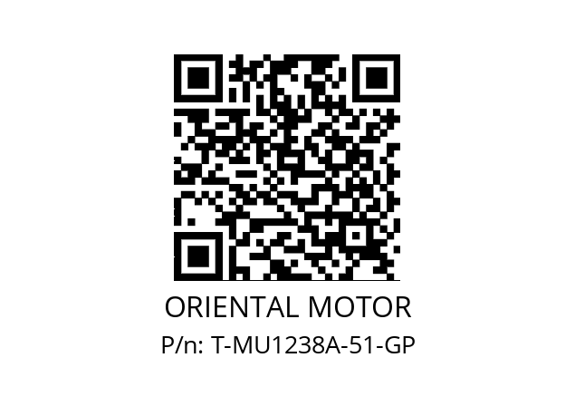   ORIENTAL MOTOR T-MU1238A-51-GP