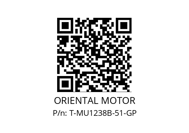   ORIENTAL MOTOR T-MU1238B-51-GP