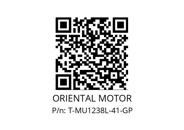   ORIENTAL MOTOR T-MU1238L-41-GP