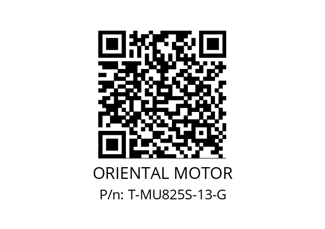   ORIENTAL MOTOR T-MU825S-13-G