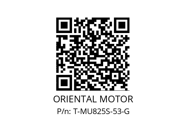   ORIENTAL MOTOR T-MU825S-53-G