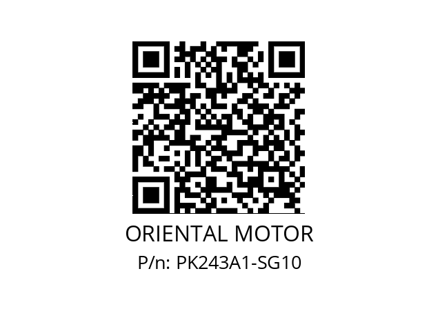   ORIENTAL MOTOR PK243A1-SG10