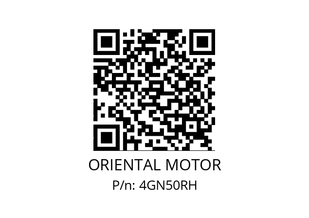   ORIENTAL MOTOR 4GN50RH