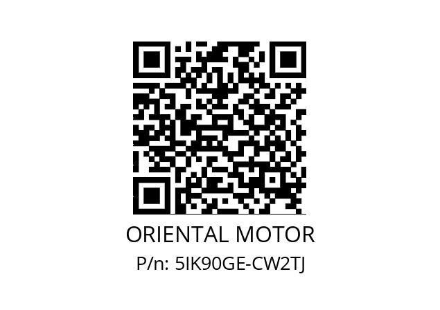   ORIENTAL MOTOR 5IK90GE-CW2TJ